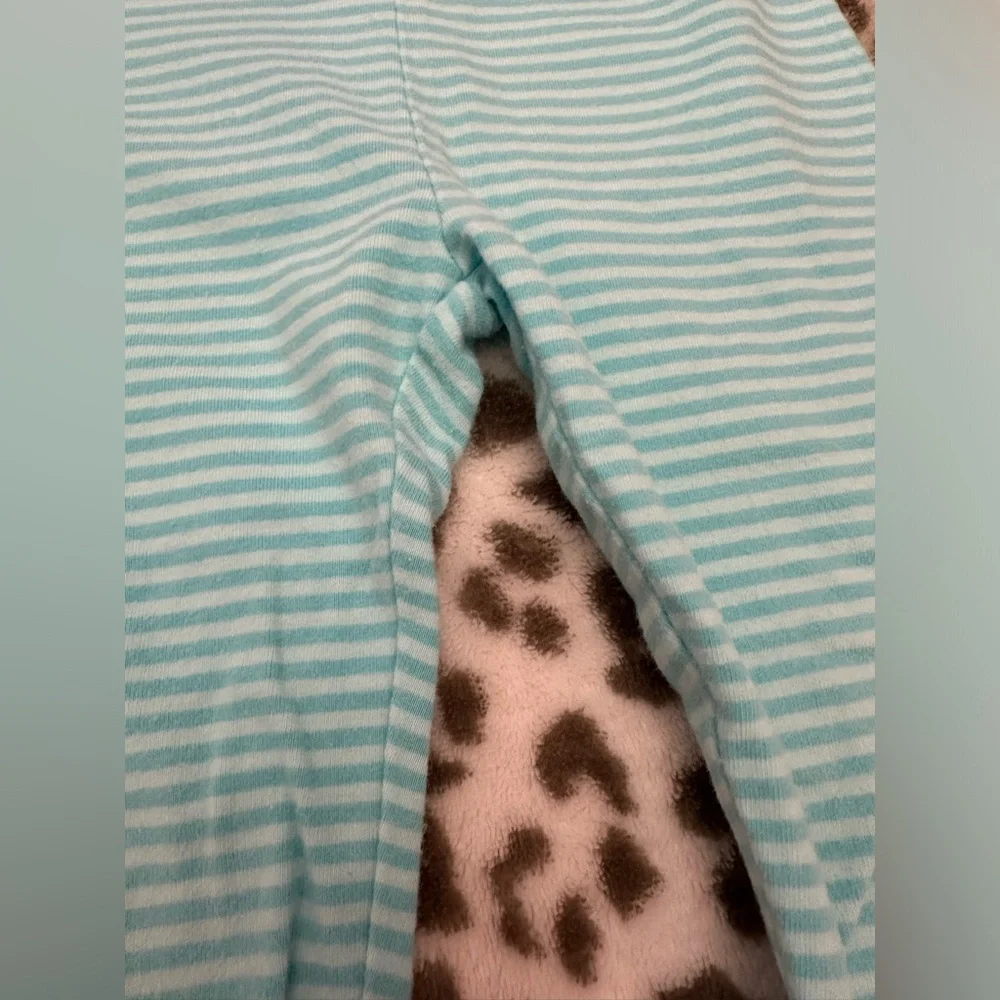 babyGap Striped Leggings with Lace Trim in Blue Size Toddler 3 Years